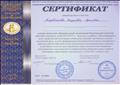 2016-2017 уч. год - Сертификат за участие в международном дистанционном информационно-образовательном проекте "Медиация в образовании", г. Москва